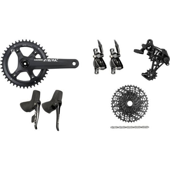 SRAM Apex 1 PM 1×11 42 BB30 Hydraulic Disc Brake Groupset